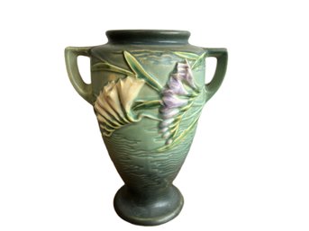 Roseville Freesia Vase In Green