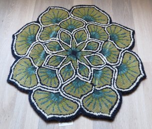 Colorful Lotus Flower Throw Rug By Pier 1 Imports
