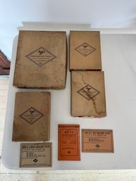 Vintage Agfa Paper Boxes And Darkroom Filters.