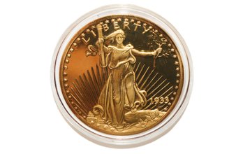 1933 24kt Gold Double Eagle Proof $20 Clad Base (Copy)