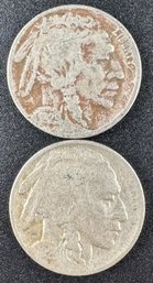 Lot Of 2 Buffalo Nickels 1929, 1929-D