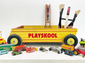 Vintage Playskool Toys And Metal Diecast Toys Too