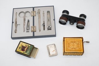 Interesting Items Kenneth Cole Manicure Set, Vintage Binoculars Made In France And More!