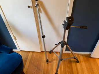 Pro-master Adjustable Tripod And A Bogen Mono Pole For Cameras