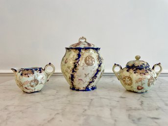 Gorgeous Fine Porcelain Gilt & Cobalt Blue Set, Circa Mid 1800s