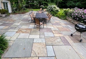 A Large Bluestone Back Patio - Over 2000 Square Ft - Not Mortared