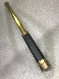 Very Nice Antique Brass & Leather Telescope 24' Fully Extended - All Brass - Leather Wrapped - Very Nice Scope