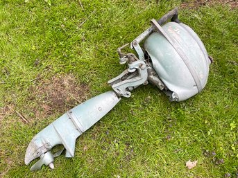 A Vintage Johnson Outboard Motor