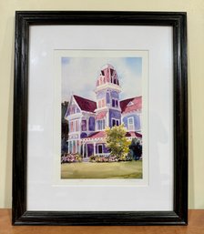 Signed & Numbered 1/75 Painted Lady Home Watercolor By Virginia T Goggin