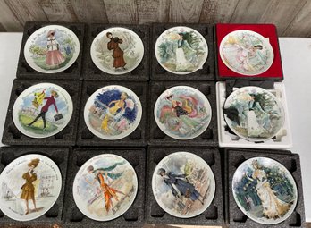 Lot Of 12 D'Arceau-Limoges - Les Femmes Du Siecle Collectors Plates