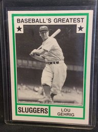 1982 TCMA Baseball Greatest Sluggers Lou Gehrig - K