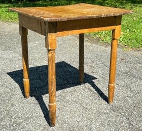 Vintage Primitive Pine Side Table