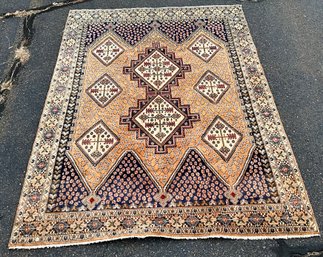 Beautiful Vintage Persian Rug  ~ Made In Iran ~ Browns & Tans