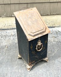 Antique Coal Scuttle Box