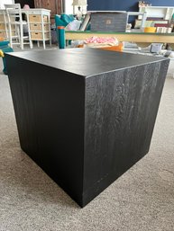 Solid Wood Cube End Table - Extremely Heavy!