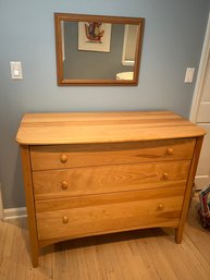 Handcrafted 3 Drawer Birch Dresser - Pampanoosuc Mills In Vermont  45'L