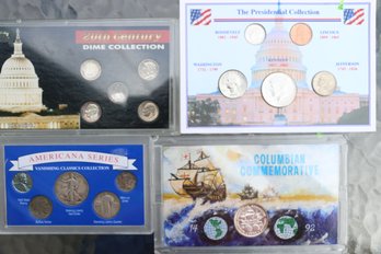 4 Coins Sets With Silver Coins