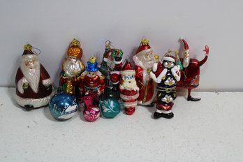 Lot Of Eleven Christmas Ornaments