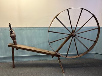 Large Antique Wooden Wheel