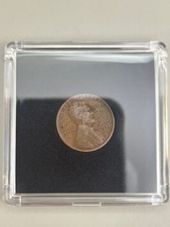 1 Beautiful 1916 Wheat Penny In Plastic Case