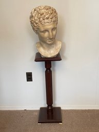 Atelier Musee Du Louvre Reproduction Ephebe Of Marathon Bust With Pedestal