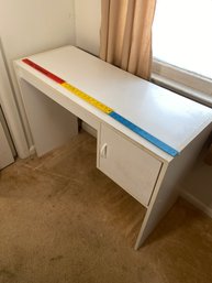 White Desk With Cubby  37x15x28