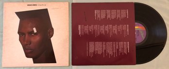 Grace Jones 'Living My Life' 1982 Vinyl Record Album - Island Records 90018-1, VG Plus / EX