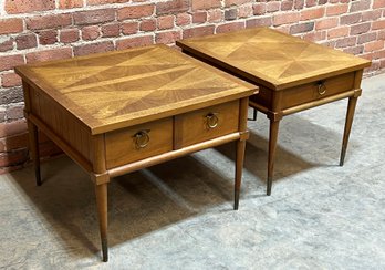 Pair Of Mid Century Modern American Of Martinsville Side Tables
