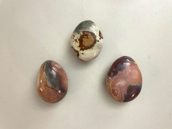 Three Ocean Jasper Palm Stones, 1 Lb 3.2oz