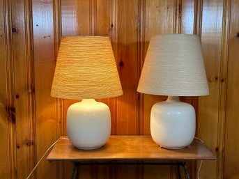 A Pair Of Vintage Mid-Century Danish Modern Table Lamps By Lotte & Gunnar Bostlund