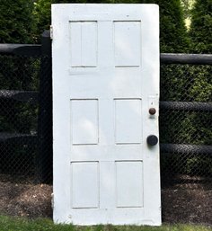 An Antique Oak 6 Panel Farm Door