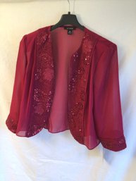 Le Bos Ladies Size 12 Merlot Jacket