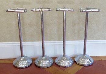 4 Free Standing Toilet  Paper Holders In Chrome Finish By Shentner