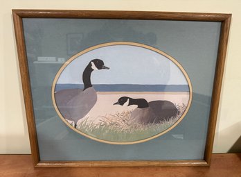 Geese Print In Frame