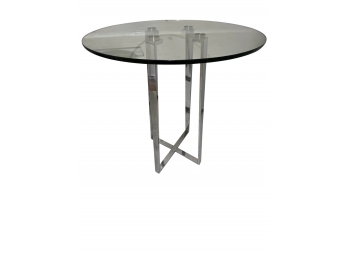 Tall Glass Top Bistro Table