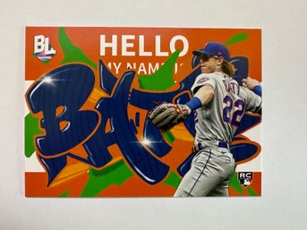 2023 Topps Big League Brett Baty Roll Call Insert Rookie NY Mets