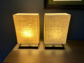 Two Modern Table Lamps