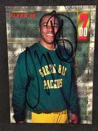 1996 Fleer Derrick Mayes Autograph Card - K