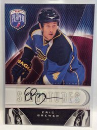 2009-10 Upper Deck Be A Player Eric Brewer Autograph Card - K