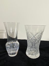 2 Piece Glass Vase Set