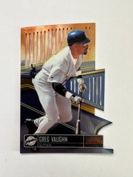 1999 Topps Stadium Club Greg Vaughn Triumvirate Die-Cut