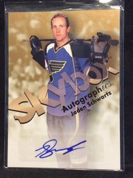 2012-13 Skybox Autographics Jaden Schwartz Autograph Card - K