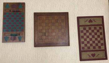 Three Decorative Game Boards