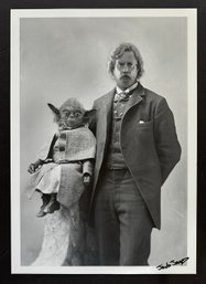 Yoda & Luke By Jacob Jamez  Iris Print