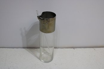 Vintage Glass Drink Serving Cylinder