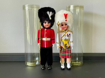 Pair Of Vintage British Royal Souvenir Dolls From Bermuda