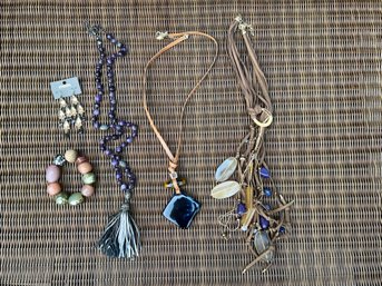 Costume Jewelry- 5 Pieces Of Chico's Jewelry