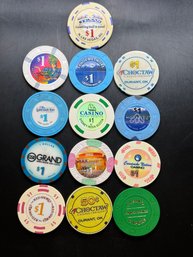 13 Miscellaneous Casino Chips