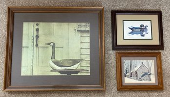 Three Framed Decorative Prints