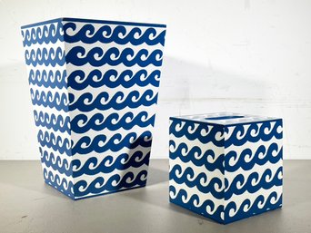 A Custom Wastebasket And Tissue Box By Allen G Designs